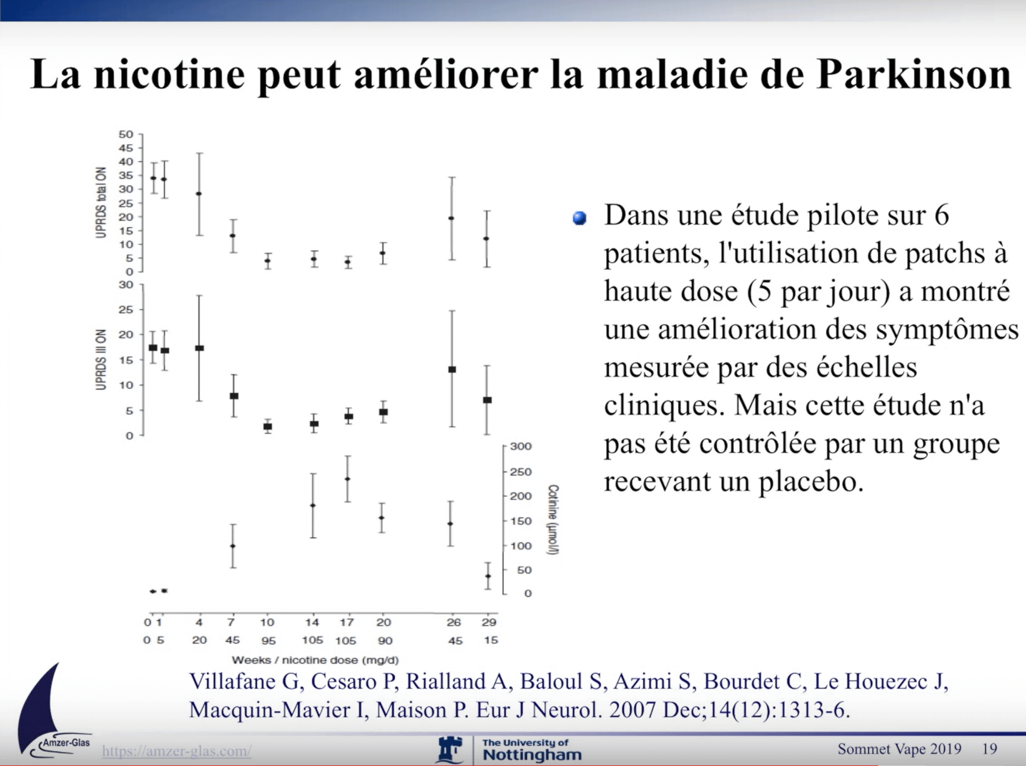 nicotine parkinson